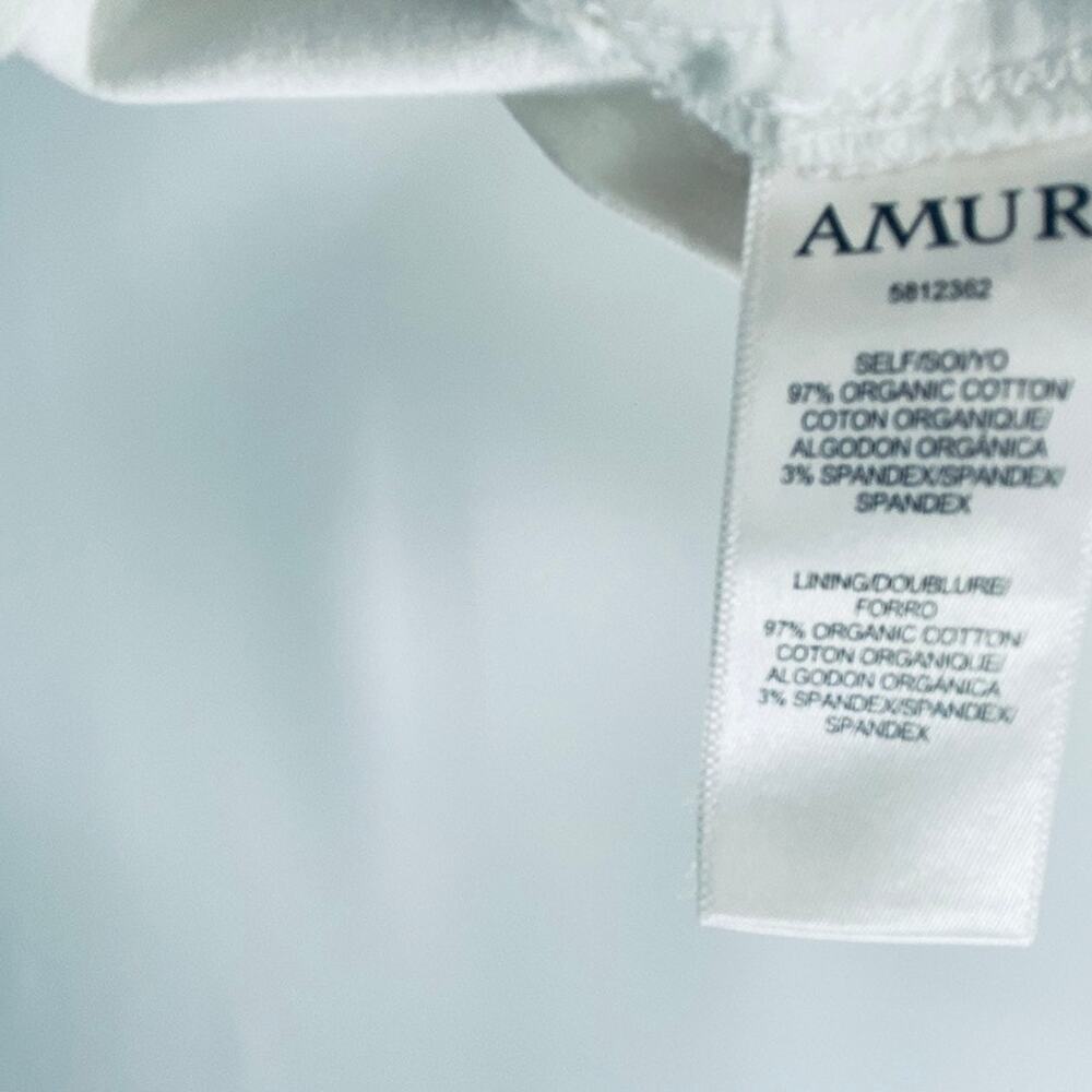 AMUR White Sleeveless Ruffle Front Button Mini Dress - Picture 14 of 14